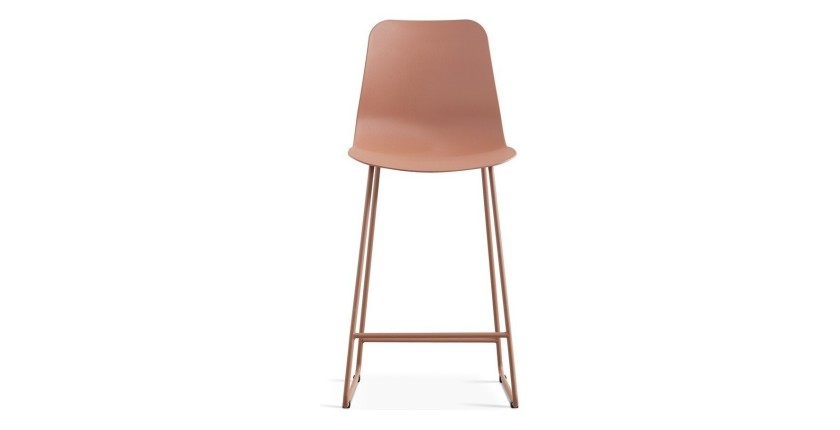 Chaise de comptoir 'Mario' PP Terracotta, dimensions : H100.5 x L51 x P44cm