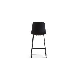 Chaise de comptoir 'Mario' PP Noir, dimensions : H100.5 x L51 x P44cm