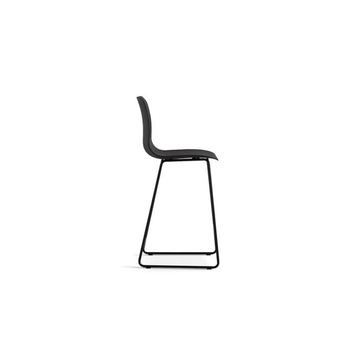 Chaise de comptoir 'Mario' PP Noir, dimensions : H100.5 x L51 x P44cm