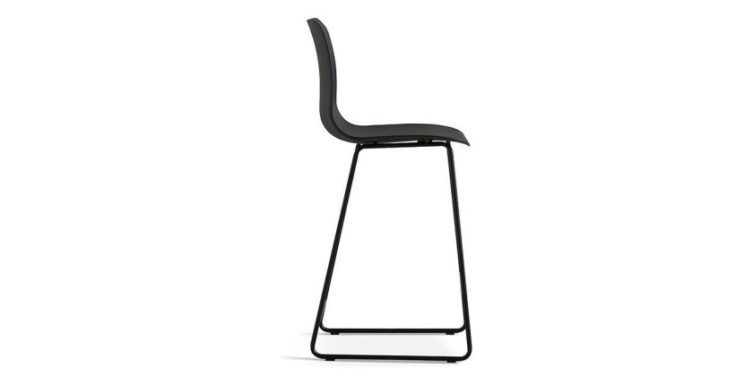 Chaise de comptoir 'Mario' PP Noir, dimensions : H100.5 x L51 x P44cm