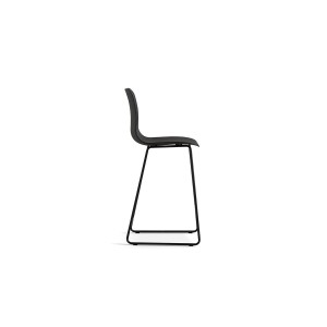 Chaise de comptoir 'Mario' PP Noir, dimensions : H100.5 x L51 x P44cm