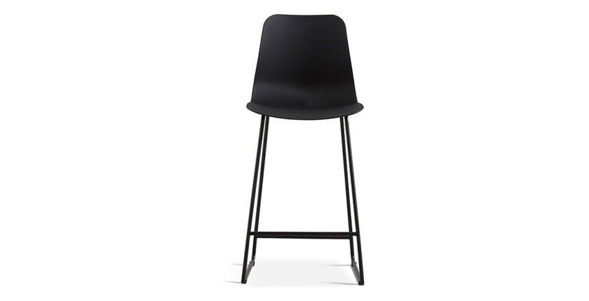 Chaise de comptoir 'Mario' PP Noir, dimensions : H100.5 x L51 x P44cm