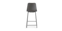 Chaise de comptoir 'Mario' PP Gris, dimensions : H100.5 x L51 x P44cm