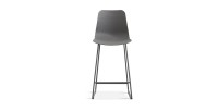 Chaise de comptoir 'Mario' PP Gris, dimensions : H100.5 x L51 x P44cm