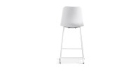 Chaise de comptoir 'Mario' PP Blanc, dimensions : H100.5 x L51 x P44cm