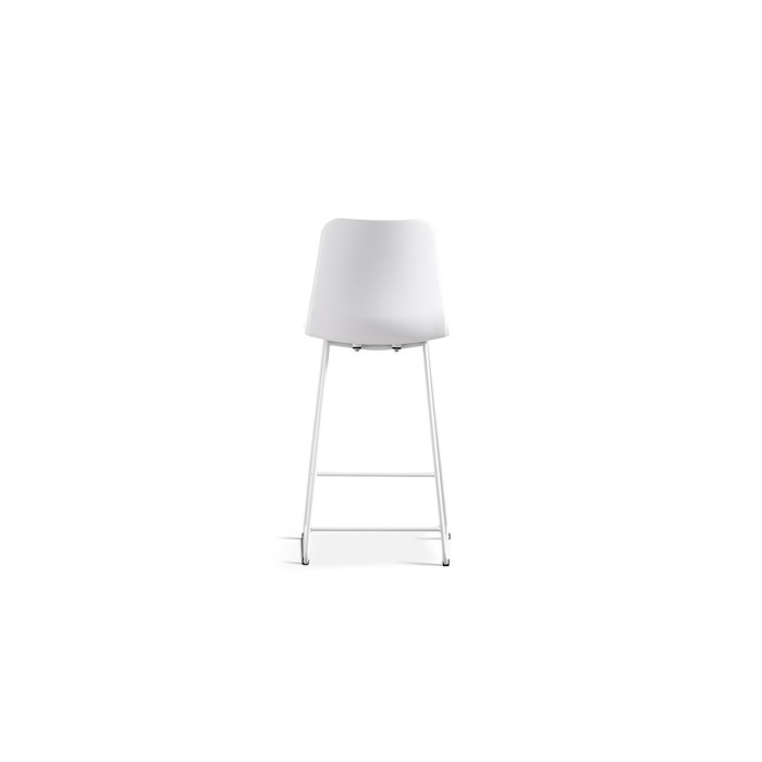 Chaise de comptoir 'Mario' PP Blanc, dimensions : H100.5 x L51 x P44cm