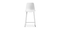 Chaise de comptoir 'Mario' PP Blanc, dimensions : H100.5 x L51 x P44cm