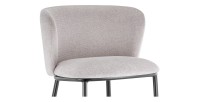 Chaise de comptoir 'Arthus' Tissu Beige, dimensions : H88.5 x L53 x P50.5 cm