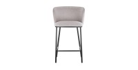 Chaise de comptoir 'Arthus' Tissu Beige, dimensions : H88.5 x L53 x P50.5 cm