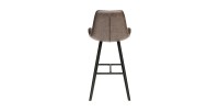 Chaise de comptoir 'Alicanta' PU Brun foncé