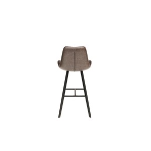 Chaise de comptoir 'Alicanta' PU Brun foncé