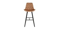 Chaise de comptoir 'Alicanta' PU Cognac