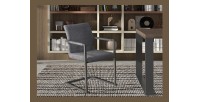 Chaise 'Brigotte' PU Gris Vintage