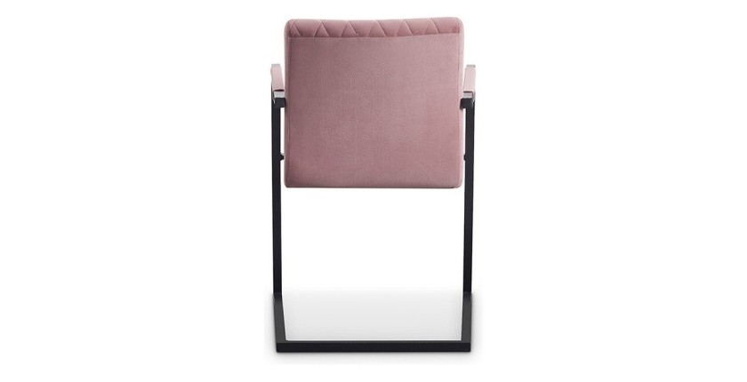 Chaise 'Brigotte' Velours Rose