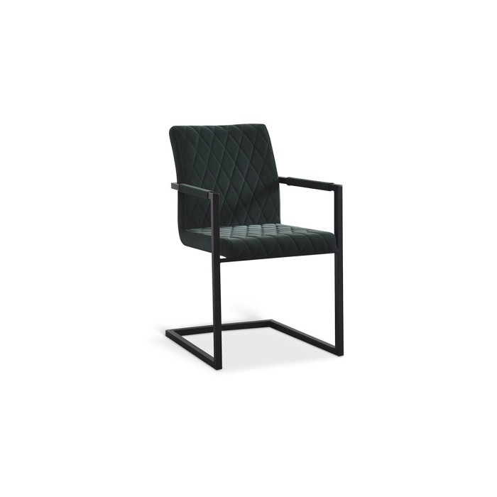 Chaise 'Brigotte' Velours Vert