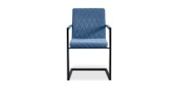 Chaise 'Brigotte' Velours Pétrol