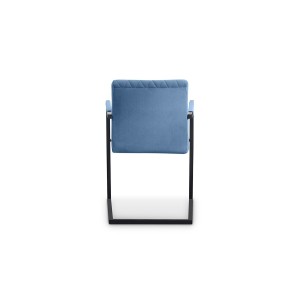 Chaise 'Brigotte' Velours Pétrol