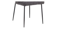 Chaise revêtement Bouclé pour salle à manger coloris Gris Foncé. Collection LISE