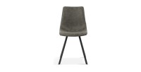 Chaise 'OSLO' PU Gris, dimensions : H84 x L44 x P57 cm