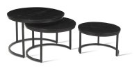 Table basse collection ARNOLD noir.