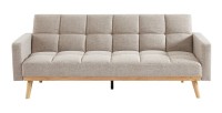 Canapé lit 3 places convertible beige collection ADONA