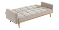 Canapé lit 3 places convertible beige collection ADONA