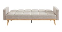 Canapé lit 3 places convertible beige collection ADONA
