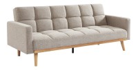 Canapé lit 3 places convertible beige collection ADONA