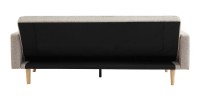 Canapé lit 3 places convertible beige collection ADONA