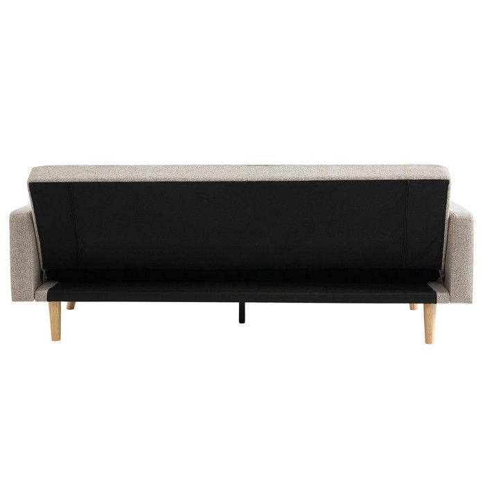 Canapé lit 3 places convertible beige collection ADONA