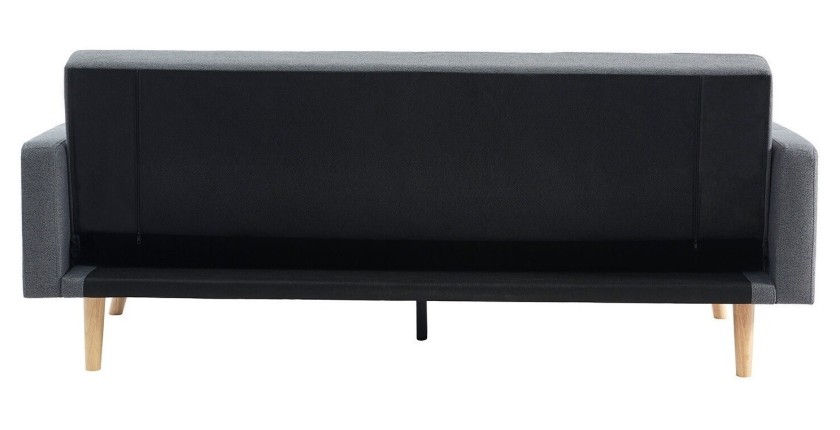 Canapé 3 places convertible gris ADONA