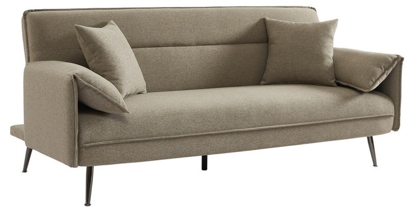 Canapé 3 places convertible beige collection SILAS