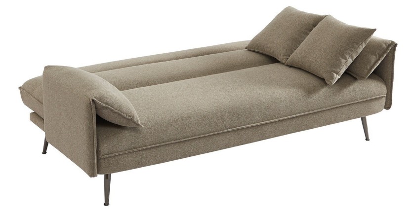 Canapé 3 places convertible beige collection SILAS