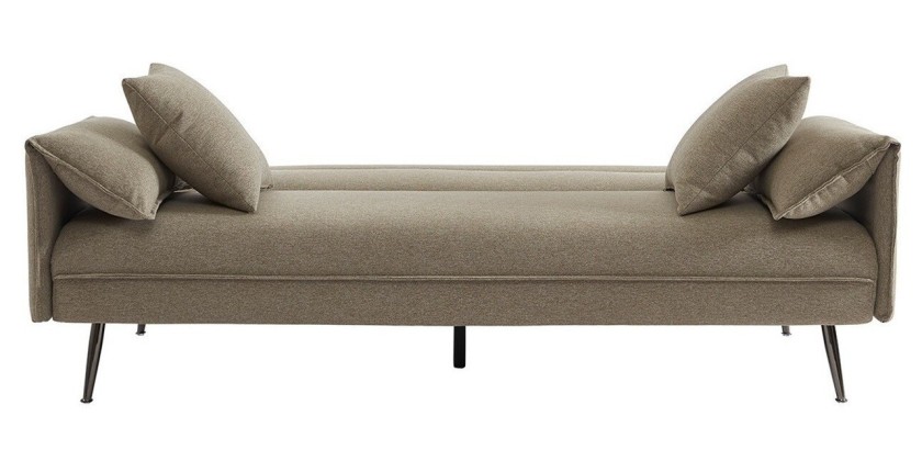 Canapé 3 places convertible beige collection SILAS