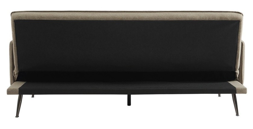 Canapé 3 places convertible beige collection SILAS