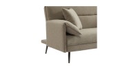 Canapé 3 places convertible beige collection SILAS