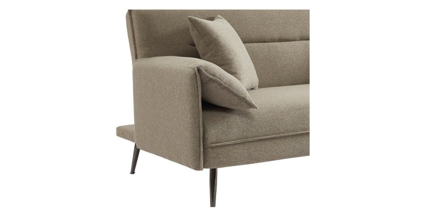 Canapé 3 places convertible beige collection SILAS