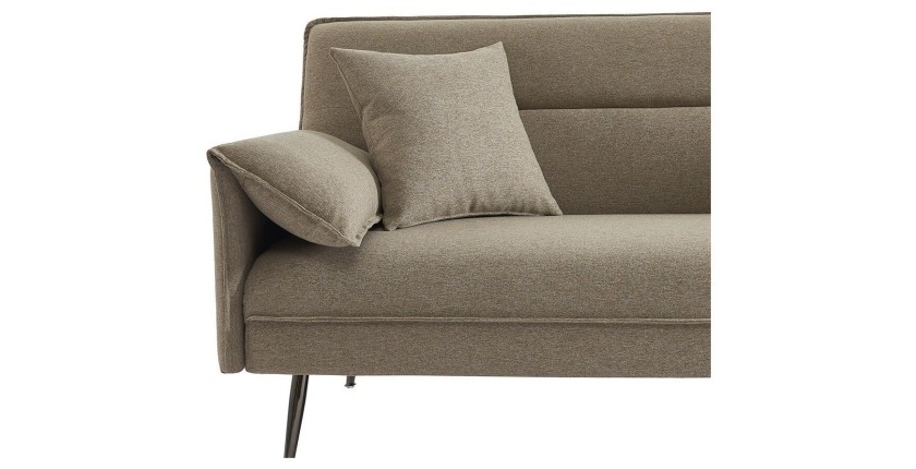 Canapé 3 places convertible beige collection SILAS