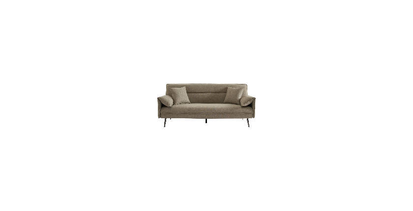Canapé 3 places convertible beige collection SILAS