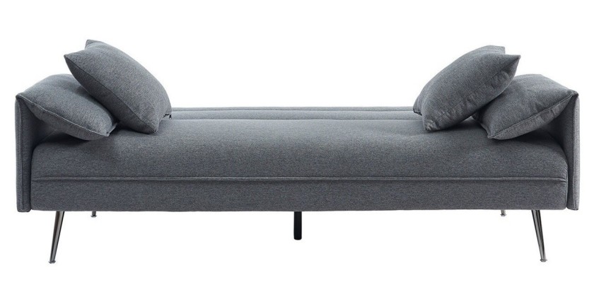 Canapé 3 places convertible gris collection SILAS