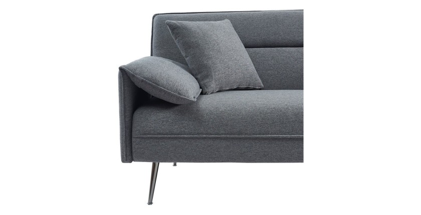 Canapé 3 places convertible gris collection SILAS