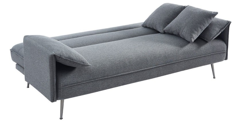 Canapé 3 places convertible gris collection SILAS