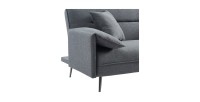 Canapé 3 places convertible gris collection SILAS