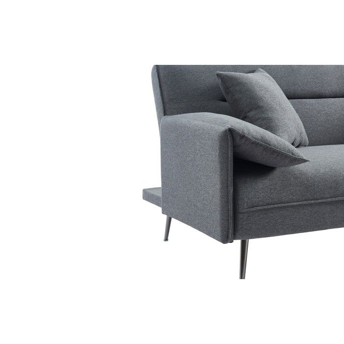 Canapé 3 places convertible gris collection SILAS