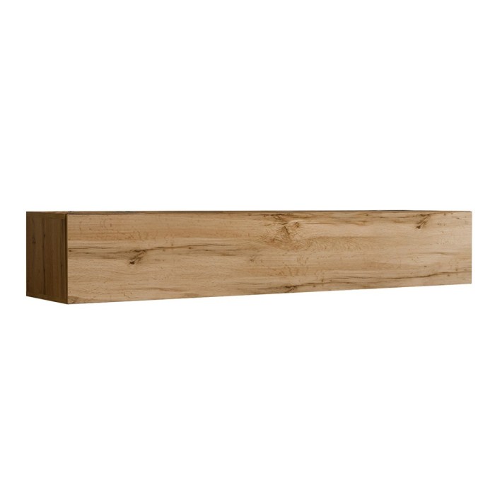 Meuble TV suspendu 180cm coloris chêne Wotan. Collection SWITCH.