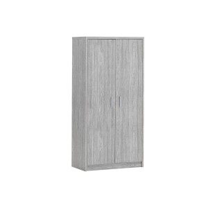 Armoire grand model, collection SPACI, 2 portes, 72x194 cm, coloris chêne gris