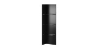 Étagère verticale avec éclairage LED intégré collection ZANTE. Coloris noir brillant pailleté.