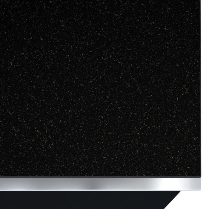 Meuble TV 180cm collection ZANTE avec 2 portes et 1 tiroir. LED incluses. Couleur noir brillant pailleté