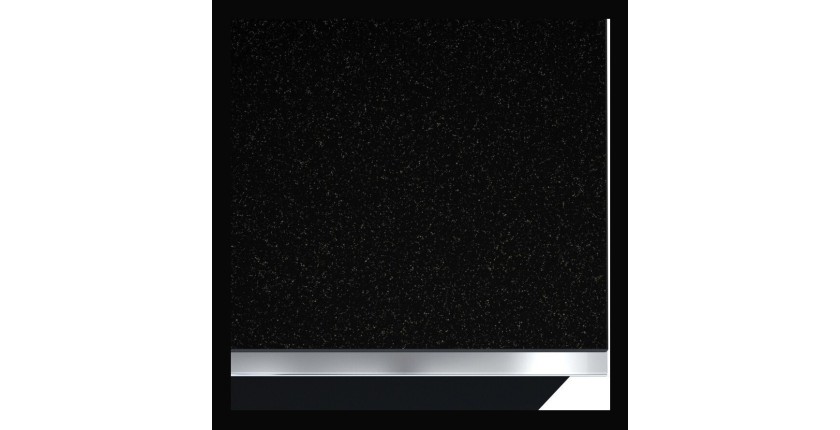 Buffet haut collection ZANTE. LED intégrées. Coloris noir brillant pailleté.