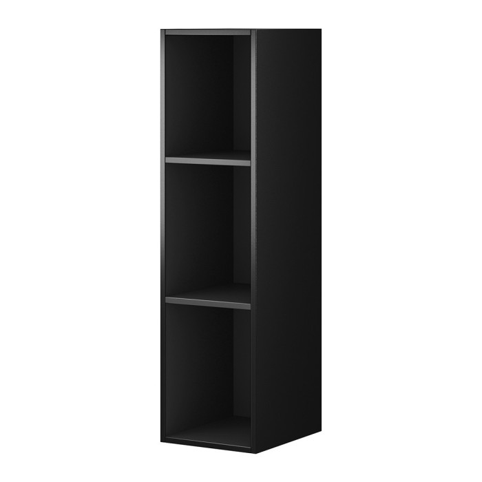 Étagère suspendue collection ZANTE. Coloris noir brillant pailleté.